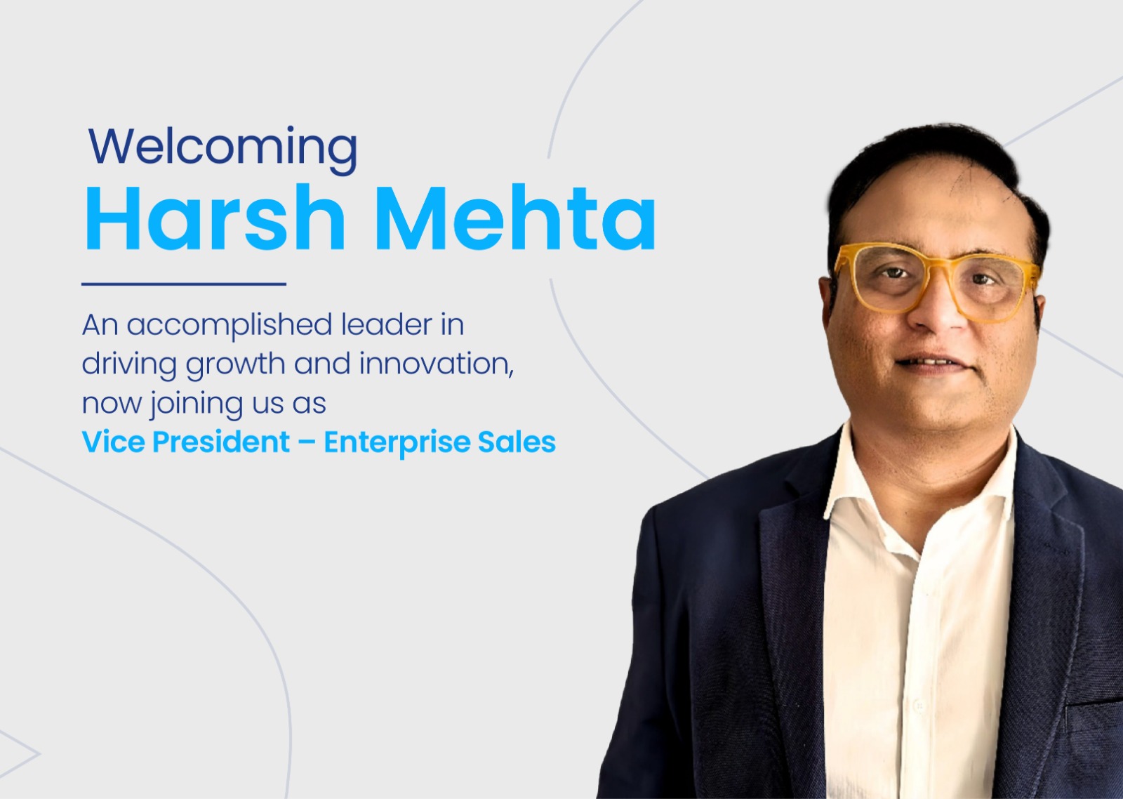 Videonetics Appoints  Harsh Mehta as Vice President – Enterprise Sales